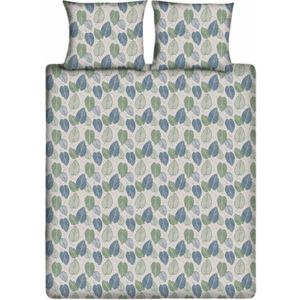Ten Cate - Graphic Leaves - Dekbedovertrek - Blauw - 240 x 220 cm - Katoen