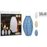 LED Solar Lampion Ovaal 20x45 cm Assorti