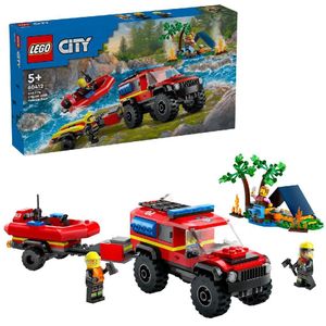 LEGO City 4x4 brandweerauto met reddingsboot - 60412