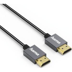 Hama High-speed HDMI-kabel Elite Ethernet Metaal Antraciet 0,75 M
