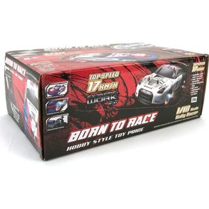 Born to Race Extreme Work RC Raceauto met Licht 1:18 Assorti