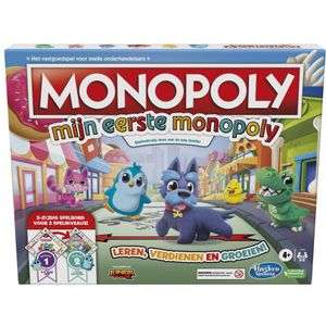 Hasbro Gaming Mijn Eerste Monopoly - Leuk gezelschapsspel voor kinderen vanaf 4 jaar