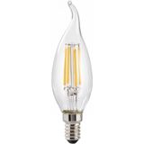Xavax - Led-gloeidraad E14 - 470lm - Vervangt 40W - Windvlaag-kaars - Helder Warm Wit