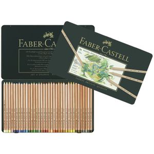 Faber Castell FC-112136 Pastelpotlood Faber-Castell Pitt Metalen Etui A 36 Stuks