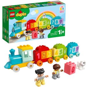 Kleurrijke LEGO DUPLO Mijn eerste Getallentrein - Leren tellen (10954) - 10 stukjes