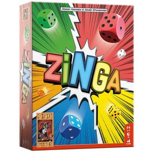 999 Games Zinga Dobbelspel - Geschikt voor 2-4 spelers vanaf 8 jaar - Rol, sla en win in dit vrolijke reactiespel!