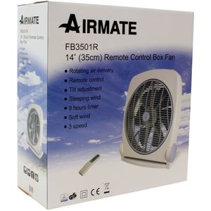 Airmate Box Ventilator + Afstandsbediening 8u Timer