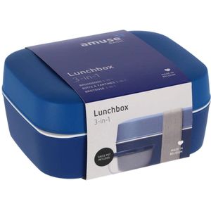 Amuse 3in1 Lunchbox Navy Blauw