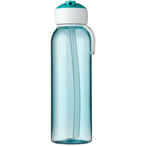 Mepal Campus Flip-Up Waterfles 500 ml Turquoise/Tranparant