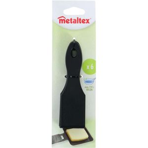 Metaltex Gourmetspatels 14 cm 6 Stuks Zwart/Nylon