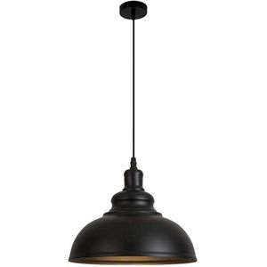 Homestyle Pro MK104-BB Industriële Hanglamp 40x30 cm Zwart/Goud/Metaal