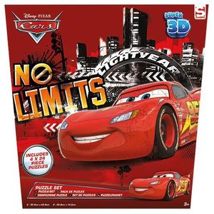 Disney Cars 4in1 3D Puzzel (4 puzzels, stoere afbeeldingen)