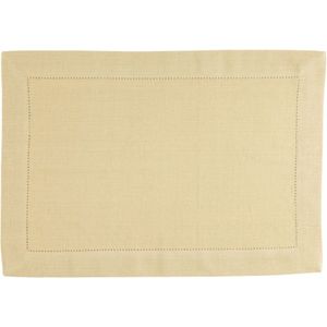 Linen&More Placemats 35x50 cm 4 Stuks Indi Pampas Yellow