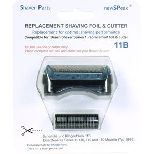 Shaver-Parts Braun Shaver Series 1 Combipack 11B Zwart/Blauw