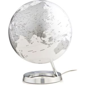 Atmosphere NR-0331F7NS-GB Globe Bright Chrome 30cm Diameter Kunststof Voet Engelstalig