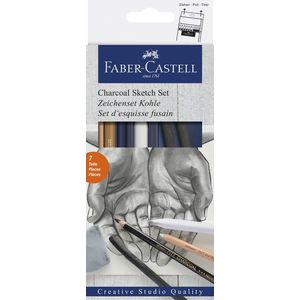 Faber Castell FC-114002 Houtskoolset Faber-Castell 7-delig