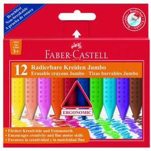 Faber Castell FC-122540 Krijt Jumbo GRIP Doos 12 Stuks