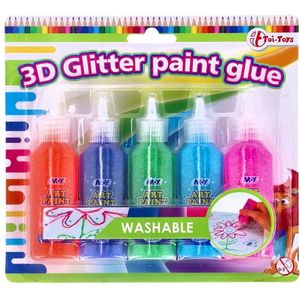 Toi-Toys Glitterlijm 5 Stuks