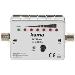 Hama - SAT-Finder - Signaalmeter - Met LED-Weergave - Dempingsregelaar voor Optimale Afstelling