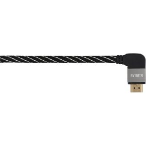 Avinity High-speed HDMI-kabel St. - St. 90° Stof Verguld Ethernet 0,75 M