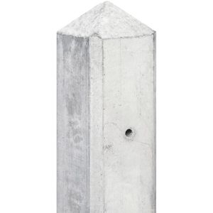Betonpaal grijs 8,5x8,5 cm eindpaal-180 cm