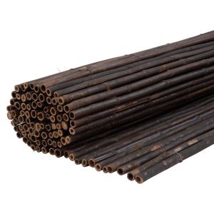 Bamboemat zwart op rol-1,8 x 1,8 meter