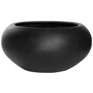 Pottery Pots Natural Cora ronde plantenbak zwart-S (ø 47 x 25,5 H)