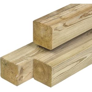 Grenen paal geïmpregneerd 12x12 cm-300 c