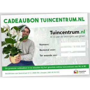 Cadeaukaart Tuincentrum.nl  E-mail