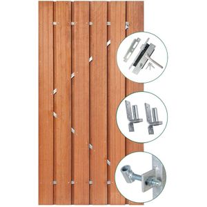Tuindeur Privacy hardhout-130 x 195 cm