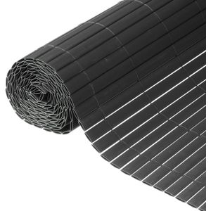 Tuinscherm PVC dubbelwandig antraciet-1,5 x 3 meter