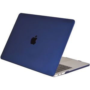 Lunso - cover hoes - MacBook Air 13 inch (2018-2019) - Mat Marineblauw - Vereist model