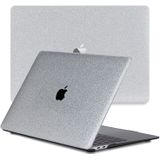 Lunso MacBook Air 13 inch M2/M3 (2022-2024) cover hoes - case - Glitter Zilver