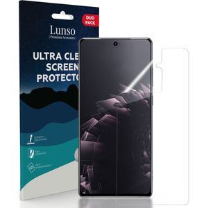 Lunso - Duo Pack (2 stuks) Beschermfolie - Full Cover Screen Protector - Samsung Galaxy S21 Plus