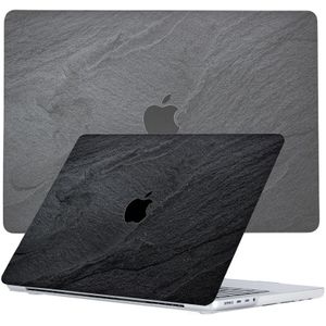 Lunso MacBook Pro 14 inch (2021-2023) cover hoes - case - Black Stone