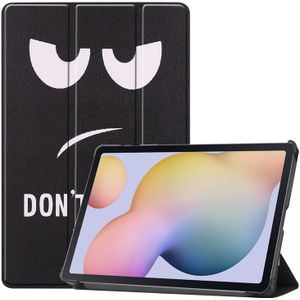 3-Vouw sleepcover hoes - Samsung Galaxy Tab S7 / Tab S8 - Don't Touch