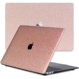 Lunso MacBook Air 15 inch M2/M3 (2023-2024) cover hoes - case - Glitter Rose Goud