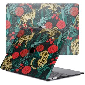 Lunso MacBook Air 13 inch M1 (2020) cover hoes - case - Leopard Roses