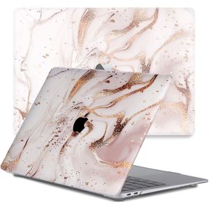 Lunso - cover hoes - MacBook Pro 13 inch (2016-2019) - Marble Vera - Vereist model A1706 / A1708 / A1989