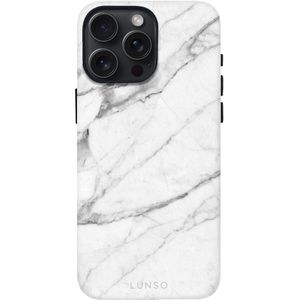 Lunso iPhone 15 Pro Max Back cover hoesje Magsafe - Marble Vana