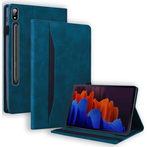 Lunso - Samsung Galaxy Tab S8 Ultra - Luxe Bookcase hoes - Blauw