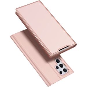 Dux Ducis - Slim bookcase hoes - Samsung Galaxy S22 Ultra - Rose Goud