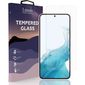 Lunso - Gehard Beschermglas - Full Cover Tempered Glass - Samsung Galaxy S22 Plus