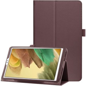 Lunso - Stand flip sleepcover hoes - Samsung Galaxy Tab A7 Lite - Bruin