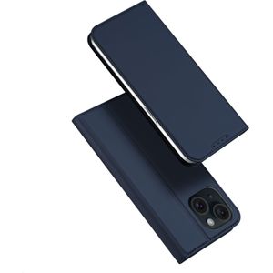 Dux Ducis - iPhone 15 Plus - Slim bookcase hoesje - Donkerblauw