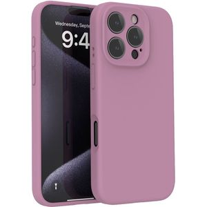 Lunso iPhone 16 Pro  hoesje - Flexibel siliconen Backcover - Paars