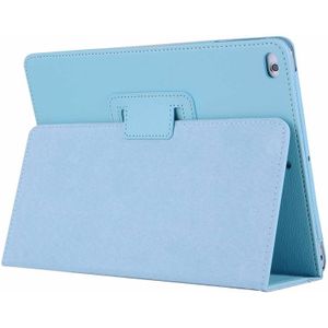 Lunso - iPad 9.7 (2017/2018) / Pro 9.7 / Air / Air 2 - Stand flip sleepcover hoes - Lichtblauw