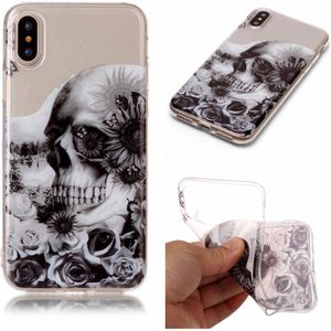 Softcase schedel hoes iPhone X / XS