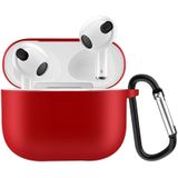Lunso - Softcase cover hoes - AirPods 3 - Rood