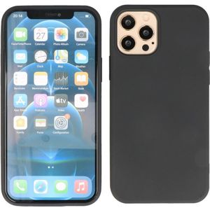 Lunso - Softcase hoes -  iPhone 12 Pro Max - Zwart